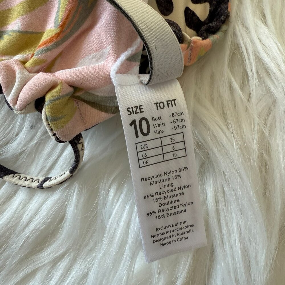 NWT Monte & Lou Reversible Fantasy Floral Triangle Top & Serene Bottoms 6 & 8 - Picture 8 of 9